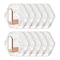 thumbnail image 2 of Dusknt Water Ripple Hexagonal Self Adhesive Hooks, Self-Adhesive Hooks 3/10 Pack Hexagonal Ripple Design (Gold-10Pcs), 2 of 9