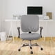 thumbnail image 4 of 2 fundas de asiento de oficina de poliéster lavables, protector de silla con cierre de seguridad. conjunto gris, 4 of 9