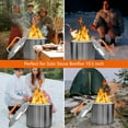 thumbnail image 2 of Fire Pit Lid Accessory for Bonfire Fire Pit, 20 inch Lid 304 Stainless Steel with Heat Resistant Handle for Solo Stove Bonfire 19.5"$$Garden & Patio, 2 of 6