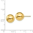 thumbnail image 2 of Beautiful 14k Polished 10mm Ball Post Earrings, 2 of 2