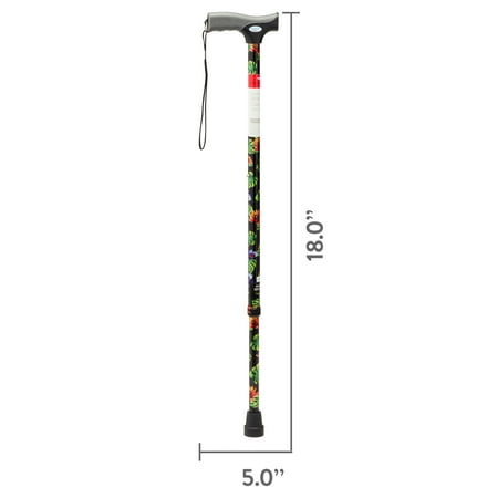 Equate Walking Offset Cane with Cushioned Handle for Adults and Seniors, Adjustable, 300 lb Capacity