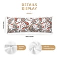 thumbnail image 3 of Naloa Paisley Floral Body Pillow Cover, Pillowcases with Hidden Zipper Breathable Long Pillow Case (Pillows are not included,20x54 inch), 3 of 7