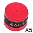 thumbnail image 1 of DYNWAVECA 5xRacket Grip Tape AntiSlip Handle Tape for Racquetball Fishing Rod Pickleball Red, 1 of 10
