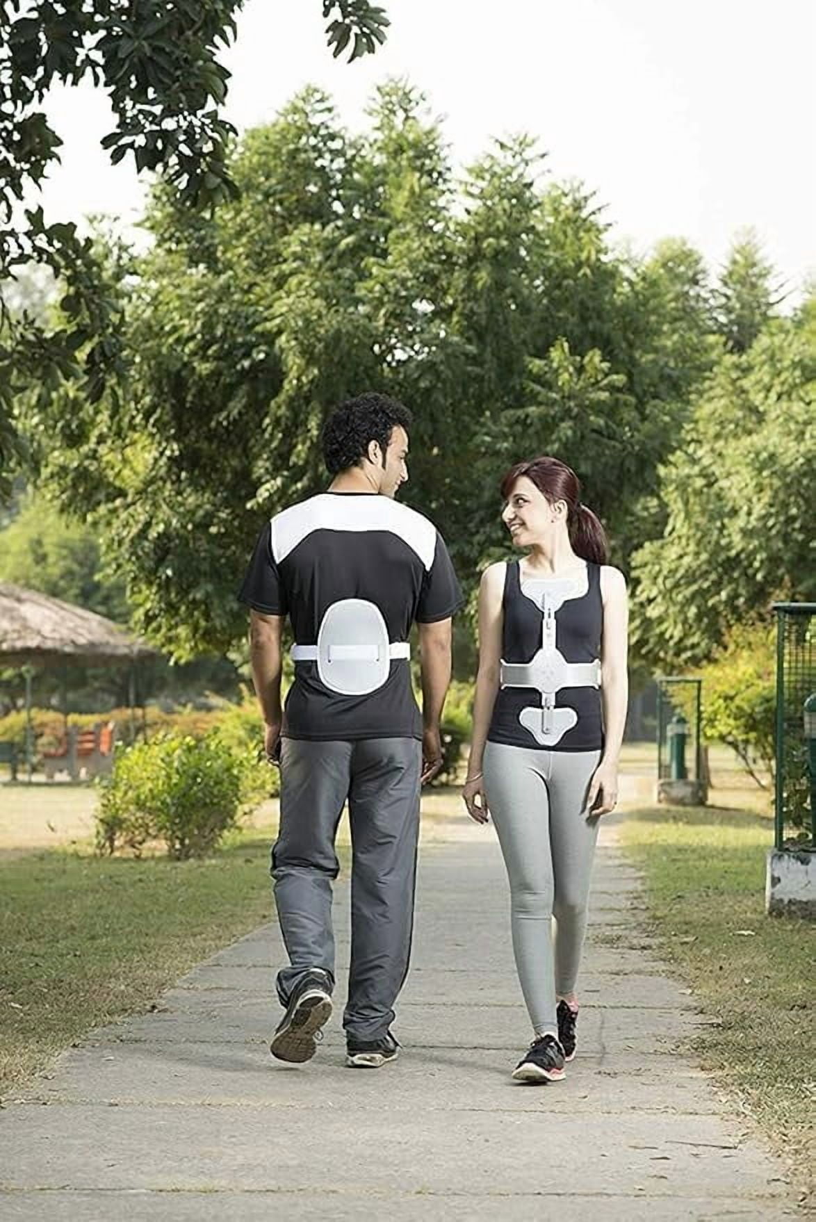 Back Support Brace for Posture Correction, Spinal Support, Pain Relief, Adjustable Hyper Extension Brace for Men and Women (Long above(5'60) feet)