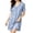 Gray, variant on YUANxueke Short Sleeve Padded Nightgown for Women Lace Trim V Neck Nightshirts Silky Soft Loungewear Sleepdress