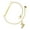 Two Tone, variant on Silver-tone 3-D White Ice Skate - Silvertone Class of 2026 Delicate Bar Bracelet, 8.5"