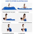 thumbnail image 7 of 3 Season Lightweight Waterproof Camping Sleeping Bag Indoor & Outdoor for Hiking Backpacking Camping Traveling, 7 of 7