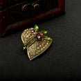 thumbnail image 4 of Pin de broche de accesorio de ropa de cristal con sombrero de joyería elegante Yuyangstore Broche, 4 of 7