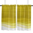 thumbnail image 5 of Gradient Yellow Watercolor Small Curtain Rod Pocket Short Curtains Half Drapes Partition Cabinet Door Window Curtains Home Decor, 5 of 6