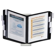 DURABLE INSTAVIEW Desktop Reference System, 10 Double-Sided Panels, Letter-Size, Black, (561201)