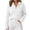 White, variant on AherBiu Sweater Tops for Women 1/4 Zip up Lapel V Neck Ribble Knitted Long Sleeve Loose Shirt Blouse Pullover