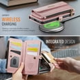 thumbnail image 6 of For Samsung Galaxy S25 Plus Wallet Case, RFID Blocking PU Leather Case Women Men Kickstand flip Cover Wrist Strap Zipper Credit Card Holder Slot, 6 of 14