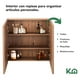 thumbnail image 4 of Botiquin Con Espejo Para Baño Organizador 2 Puertas Gabinete cafe, 4 of 8