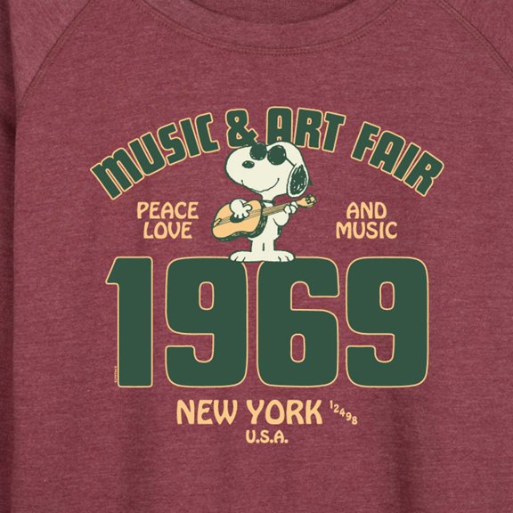 Peanuts - Snoopy and Friends - Women's Lightweight French Terry Long Sleeve Shirt