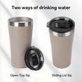 thumbnail image 5 of (2 pack) Ozark Trail 22 oz Stainless Steel Insulated Tumbler, Tan, 5 of 11