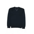 thumbnail image 2 of Baruffa Men's Heather V-Neck Sweater (Medium, Blue), 2 of 2