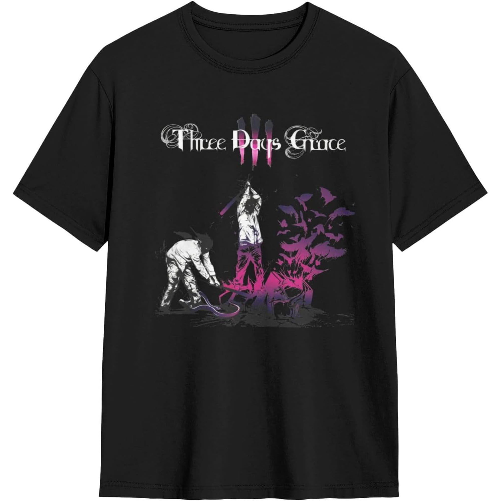 Three Days Grace Classic Shirt Mens Women Cotton Fashion Short