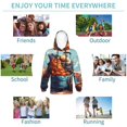thumbnail image 5 of Gaeub Colorful Travel Luggage Gear Men's Hoodie,Heavyweight Hooded Sweatshirt for Men-Small, 5 of 6
