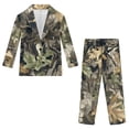 thumbnail image 4 of Xoenoiee Hunting Camo Print Boys' Formal Suit 2 Piece Set Blazer Set Toddler Tuxedos for Wedding, Suits for Teens Boy Dress School Clothes, 5-6 Years, 4 of 7
