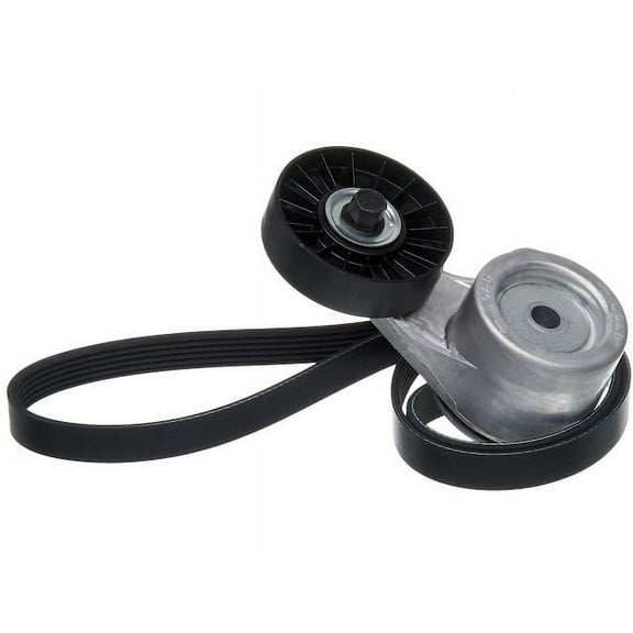 Fan and Power Steering Serpentine Belt Drive Component Kit - Compatible with 1988 - 1996 Ford E-350 Econoline Club Wagon 7.5L V8 GAS 1989 1990 1991 1992 1993 1994 1995
