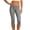Dark Gray——Back to School Outfits for Women, variant on Women's Foldover Capri Leggings High Waist Stretch Yoga Capris Ruched Slim Fit Basic Cropped Pants Brown M