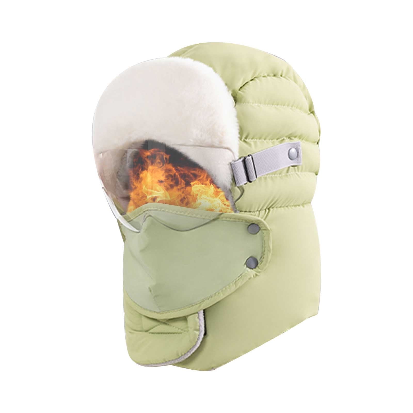 Lunxisen 2 Pcs Men's and Women's Winter Skiing Masks Outdoor Bicycle Windproof Warm Hats,Winter Cold Masks