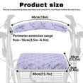 thumbnail image 6 of Jiueut Star Axolotl Rollator Walker Seat and BackRest RollBar Covers Set for Women 2 Piece Seat and Back Rest Cover for Rollator Walker Park Walker Seat Cushions for Seniors, 6 of 7