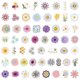 thumbnail image 5 of Pegatinas de vinilo con estampado de flores y margaritas, 110 unidades, impermeables, 5 of 5