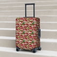 thumbnail image 6 of Susaid Red Houses Print Elastic Washable Suitcase Cover with Hidden Zipper, Fits 18-32 Inch Luggage for Protection During Travel-Small, 6 of 7