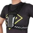 thumbnail image 1 of Chaleco para correr, bolsa deportiva, bolsa de pecho con tiras reflectantes para hombres y mujeres, equipo transpirable para correr de noche, para Negro, 1 of 8
