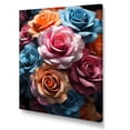 thumbnail image 2 of Designart "Roses In Abstract Splendor II" Roses Canvas Prints, 2 of 7