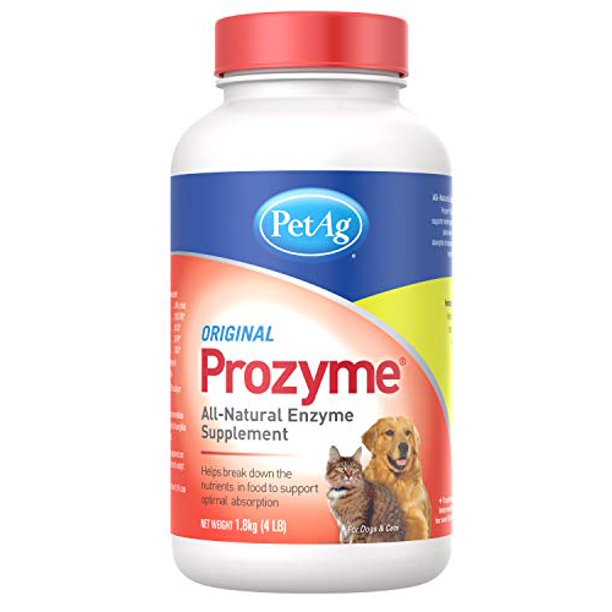 PetAg Prozyme Powder Digestive Enzymes for Lactose Intolerant Dogs & Cats All Natural Health