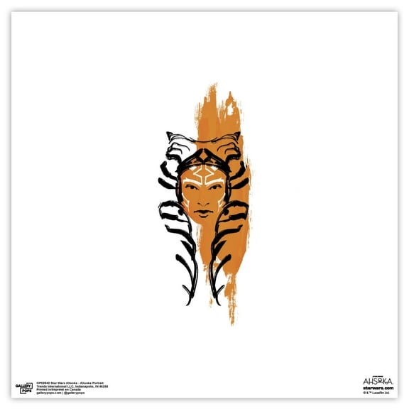 Gallery Pops Star Wars: Ahsoka - Ahsoka Portrait Wall Art, Unframed Version, 12" x 12"