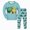 R121-Mint Green, variant on NOLDARES Kids Boys Pjs 2 Piece Pajama Set Cotton Long Sleeve Print Top with Pants Soft Comfy Sleepwear Toddler Boys 6-12 Months 12-24 Months 2t 3t 4t 5t 6t 7t 8t 9t Children,Mint Green,2-3 Y