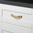 thumbnail image 3 of GlideRite 3 in. Center Arched Square Pulls Cabinet Hardware Handles, Satin Gold, Pack of 25, 3 of 3
