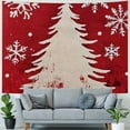thumbnail image 4 of Pratyus Christmas Tree Snowflakes Tapestry Wall Hanging Short Plush Fabric Dorm Decoration 40x30inch, 4 of 6