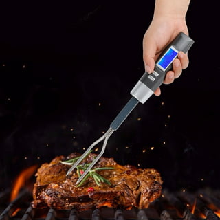 kiskick Digital BBQ Turkey Food Fork Thermometer - Instant Read Kitchen  Temperature Meter for Grilling 