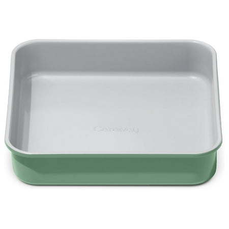 

YfulYde Non-Stick Ceramic 9” Square Pan - Naturally Slick Ceramic Coating - Non-Toxic PTFE & PFOA - Perfect for Brownies Lemon Bars Cakes & More - Sage