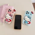 thumbnail image 6 of 3D Cute Kitty Cat Cartoon Silicone Girly Phone Case Shockproof Protective Cover for iPhone 6 7 8 Plus X XS XR 11 12 13 14 15 16 Plus 17 Pro Max for Samsung Galaxy A14 A15 A16, 6 of 7