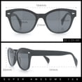 thumbnail image 5 of Womens Classic Boyfriend Fashion Horn Rim Round Chic Plastic Sunglasses Tortoise - Brown, 5 of 8