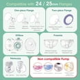 thumbnail image 4 of Insertos de brida para extractor de leche Maymom, 17 mm, compatibles con 2 unidades, 4 of 9