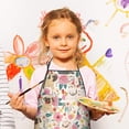 thumbnail image 3 of Pug Dogs with Pioneer Flower Kids Aprons for Girls and Boys,Adjustable Neck Strap Toddler Aprons for Kids Cooking Baking, 3 of 7