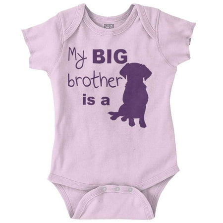 

My Big Brother is a Dog Pet Lover Newborn Baby Boy Girl Romper Brisco Brands