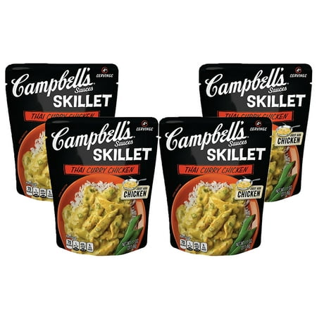 (4 Pack) Campbell's Skillet Sauces Thai Curry Chicken, 11 (Best Way To Thaw Chicken Wings)