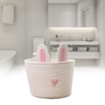 thumbnail image 4 of Rabbit Basket,Cute Rabbit Basket Easter Candy Bag Easter Bunny Ear Storage Bag Multi-Functional, 4 of 11