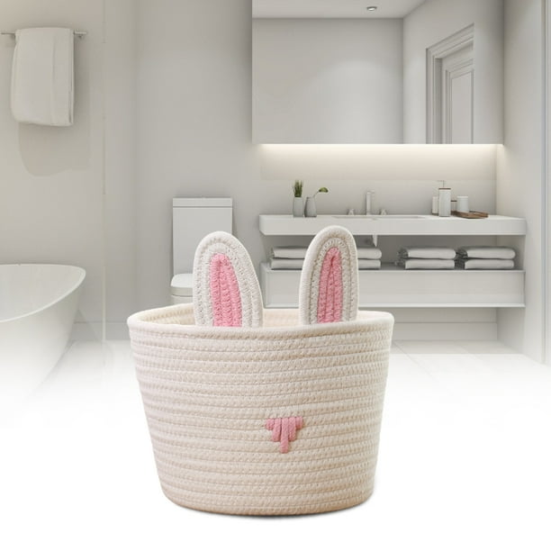 Bolsa de almacenamiento con orejas de conejo de Pascua, linda canasta de conejo, canasta de conejo de Pascua, bolsa de dulces, tecnología innovadora