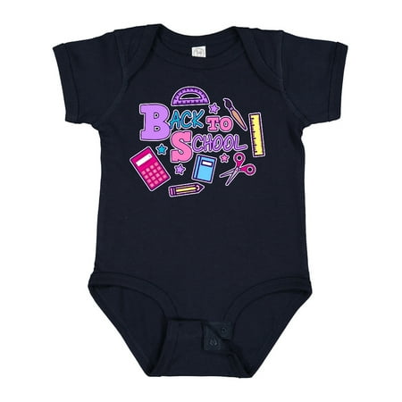 

Inktastic Back to School with School Supplies Gift Baby Girl Bodysuit