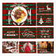 thumbnail image 1 of Manteles Individuales Navideños Para Mesa Decoracion 6pcs Xtellar Rojo, 1 of 4