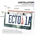 thumbnail image 5 of GZHJMY 2 Pcs License Plate Frame Mountain Forests License Plate Cover Universal Aluminum US Car Tag Frame with 2 Holes and Screws for Front & Back License Plate Decorative, 5 of 7
