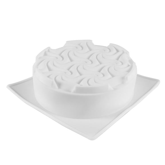 EXHUMKY Spiral Wave Shape Cake Mold Set, Cold Resistant Non-Stick Baking Pan for Homemade Cakes and Desserts